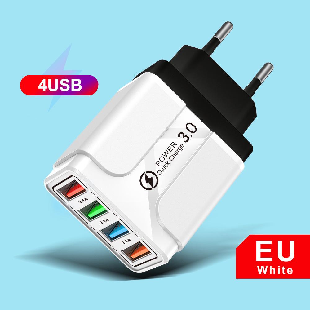 Быстрое зарядное устройство GaN с несколькими портами PD33W QC3.0, европейский стандарт 9В/12В