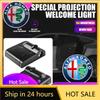 Car Stickers For Alfa Romeo 1/2Pcs Car Door HD Welcome Light Wireless Projector Induction Lamp Auto Accessories For Alfa Romeo G