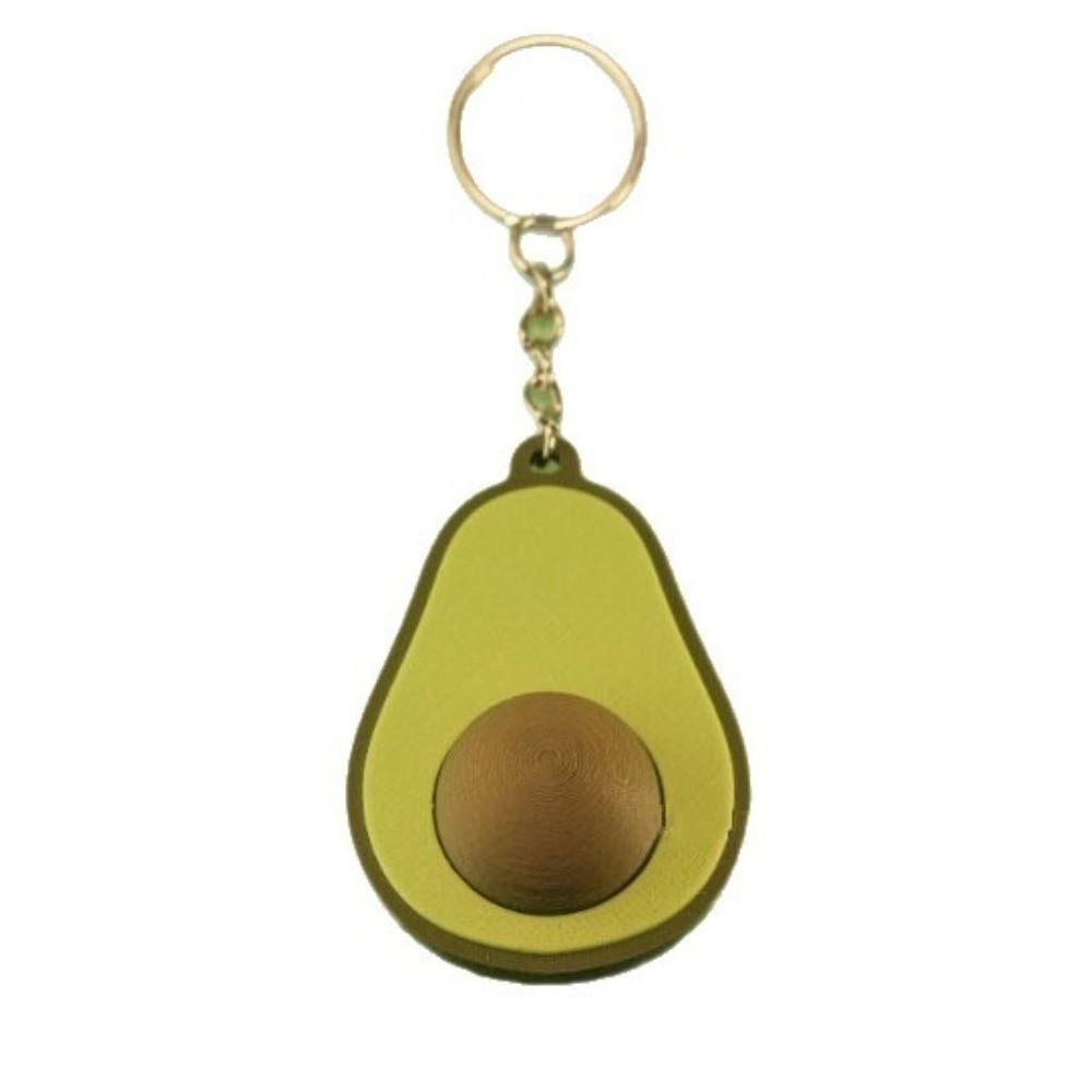 Calming Sensory Avocado Clicker Keychain Funny Finger Button Pendant New Bag Pendant Teens Adult