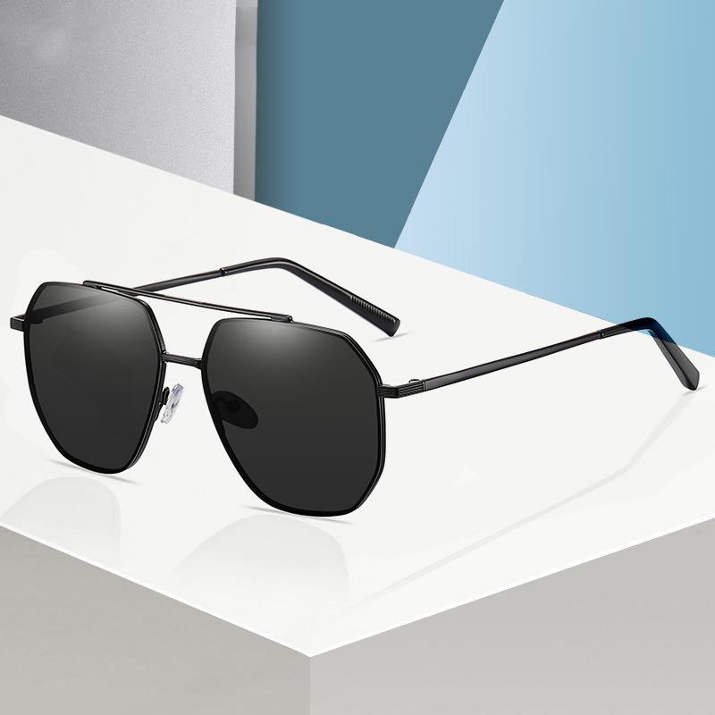 Новые полигональные поляризованные солнцезащитные очки для мужчин, водителей, водителей, квадратные очки без оправы, плавающие солнцезащитные очки для рыбалки