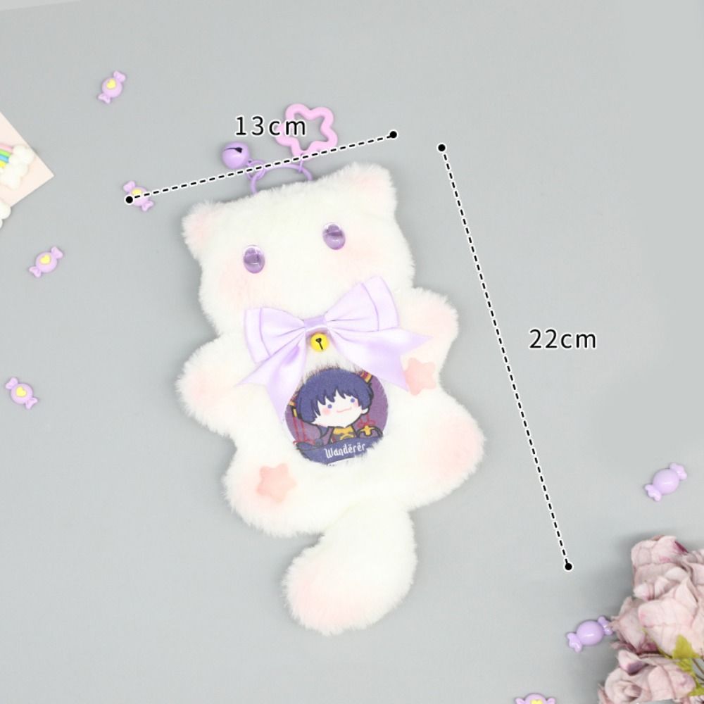 Cartoon Cat Anime Pins Display Base Plush Badge Decoration Tray Cute Badge Holder Fans Chasing