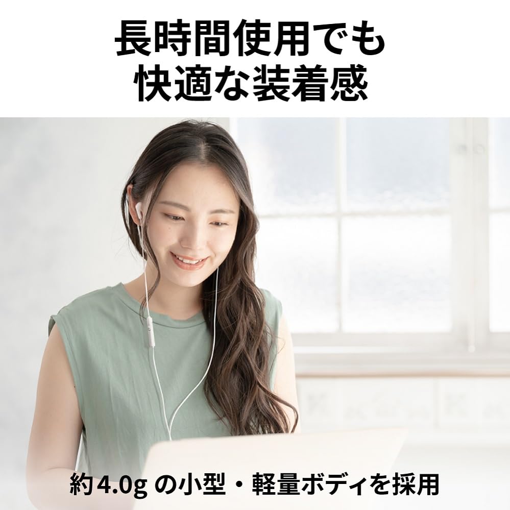 JVC Kenwood JVC Earphones Wired with Microphone Type C USB Black HA-FR9UC-B In-ear Type-C 1.2m HA-FR9UC