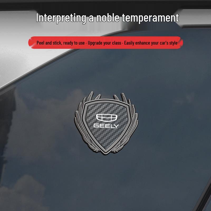 Металлический значок Наклейка с логотипом на боковое стекло для автомобиля Geely 4-го поколения Emgrand GS/GL/Binyue L