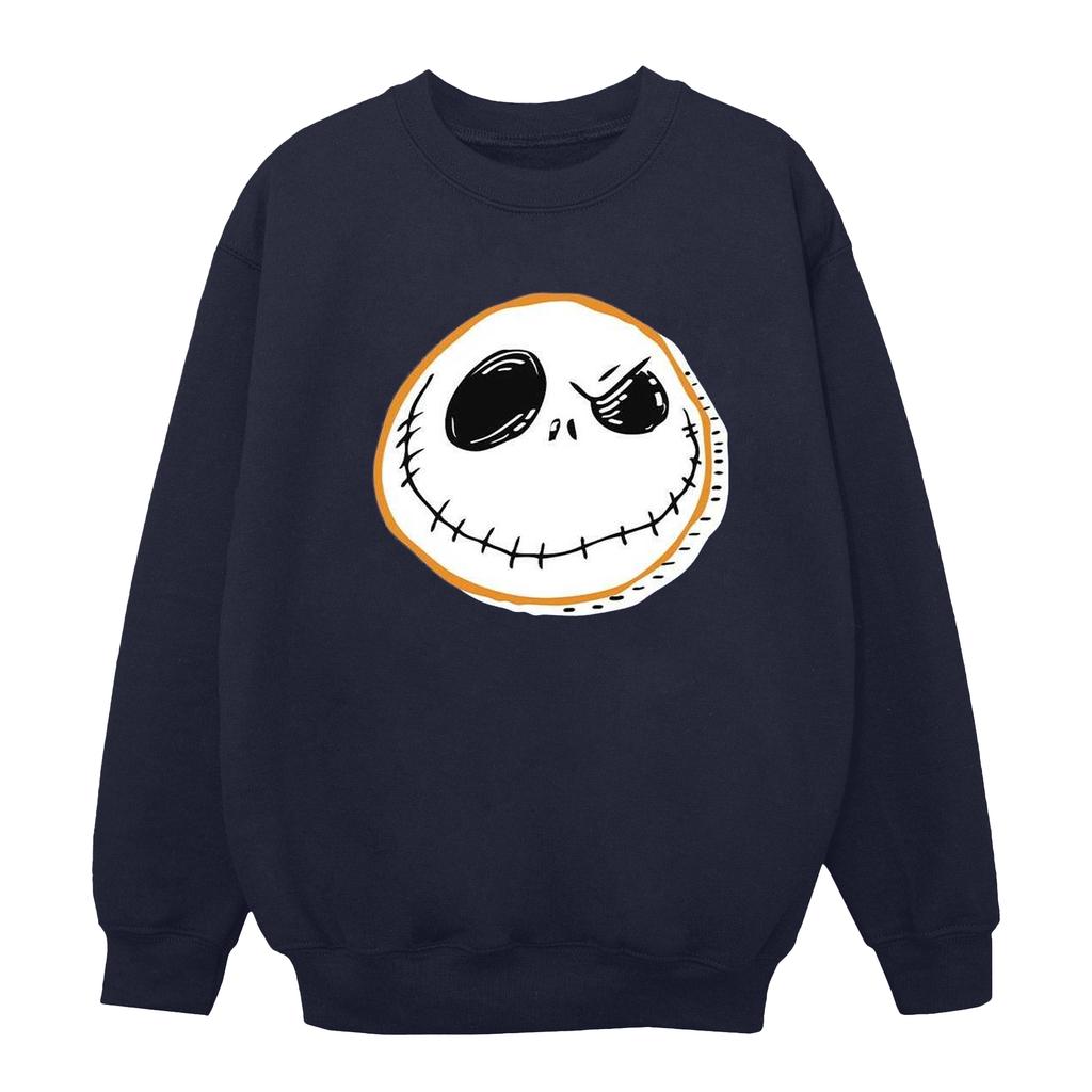 Disney Mens The Nightmare Before Christmas Jack Face Sweatshirt