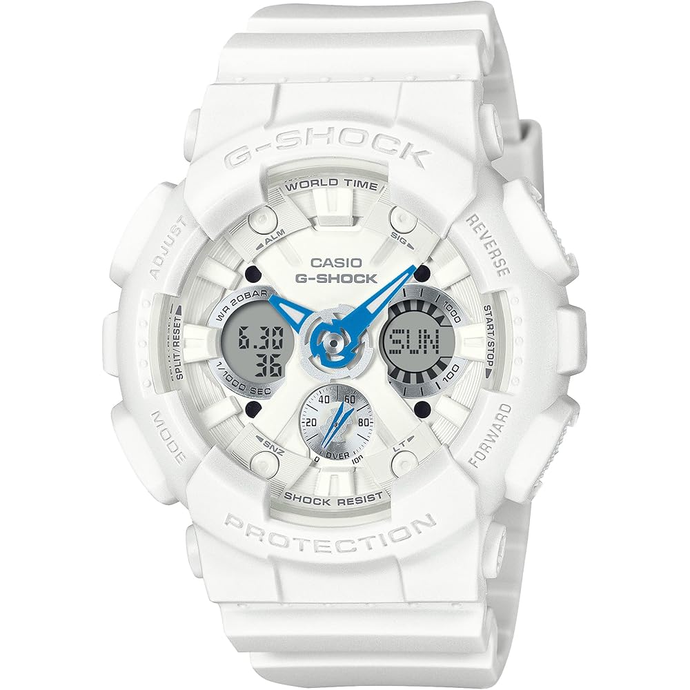 Casio G-Shock GMA-S120SA-7A2JF Mid-Size Model Eco-Friendly Material Women's Watch White Blue