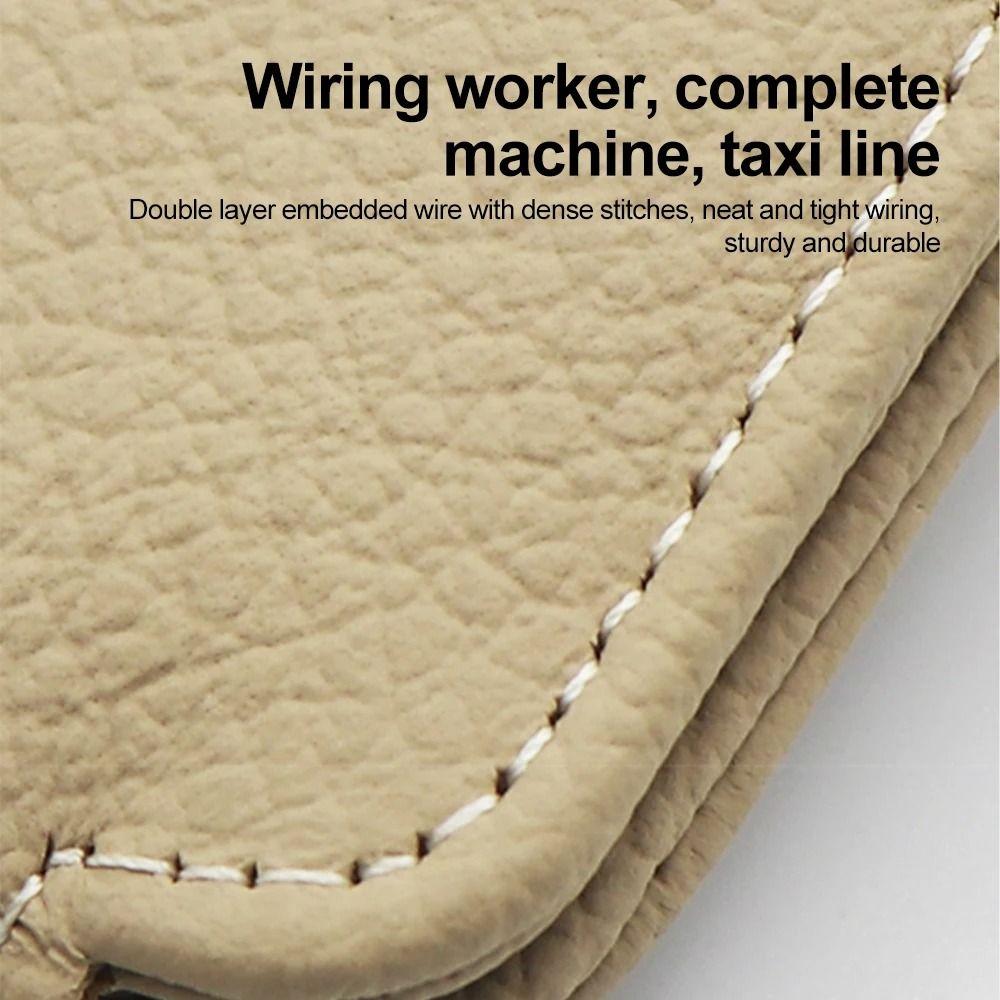 PU Leather Sun Visor Glasses Clip Anti-scratch Ticket Card Clamp  Auto Interior Accessories