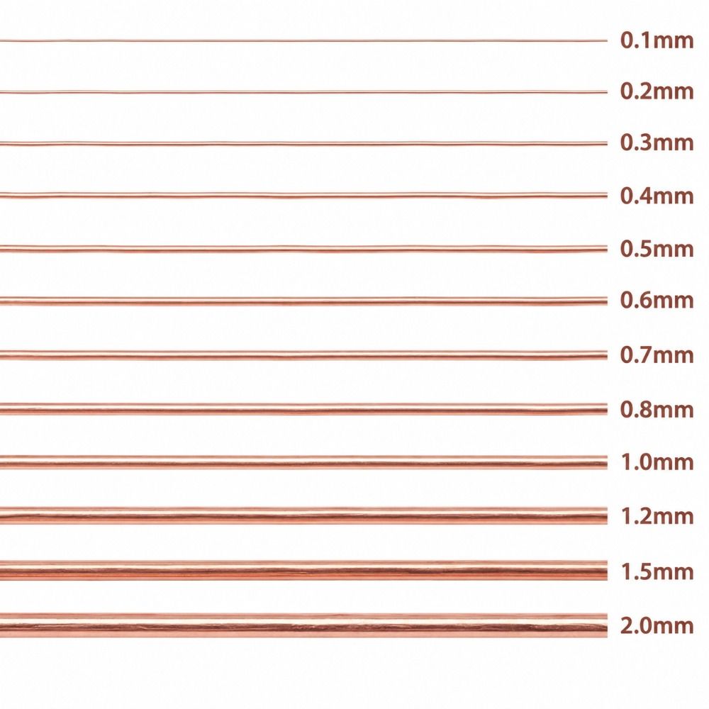T2 Pure Copper Pure Copper Wire 0.1-2mm Copper Coil Wire Bare Copper Wire DIY Craft Projects