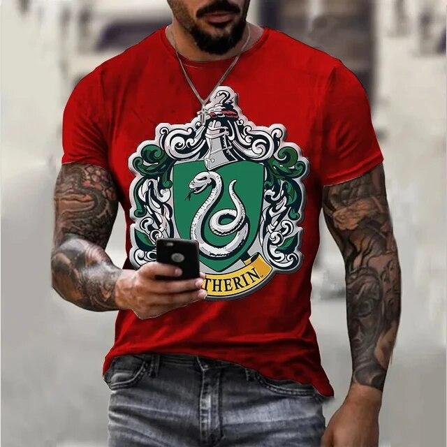 Причудливая мужская футболка с коротким рукавом и граффити, мужские топы, летний пуловер с круглым вырезом, мужская одежда больших размеров, модная футболка, блузки