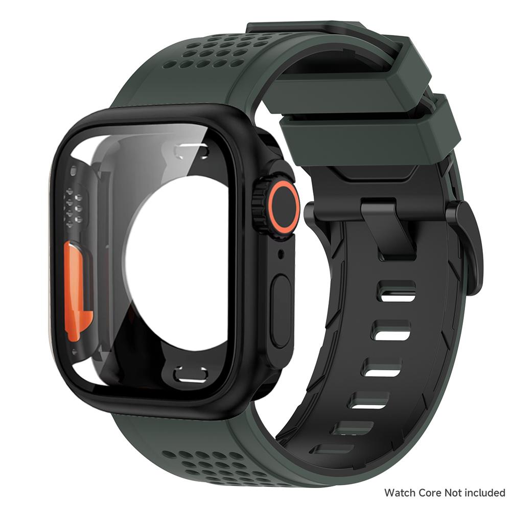 Чехол+силиконовый ремешок для Apple Watch Band Ultra 3 49 мм 46 45 44 41 мм Защитный чехол Браслет для Iwatch 11 10 9 8 7 6 54 SE3
