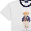 Женская футболка Polo Ralph Lauren с принтом-буквами, круглым вырезом и коротким рукавом, белая 211941205-001