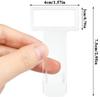 5Pcs Clear Car Parking Ticket Holder Clip Automotive Organizer with Adhesive Tape Windscreen Permit Holder