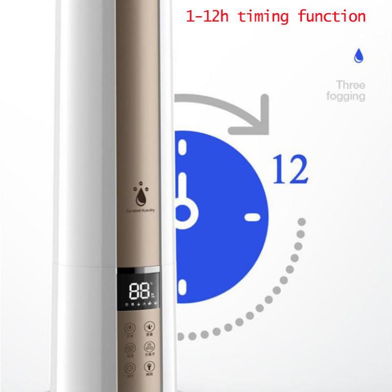 Напольный увлажнитель воздуха 30 Вт, распылитель для помещений, 8 л, умный пульт дистанционного управления, аромадиффузор, очиститель воздуха