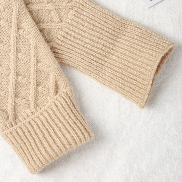 Вязаные перчатки теплые однотонные женские осенне-зимние вязаные перчатки для отдыха на открытом воздухе перчатки с тремя пальцами для сенсорных экранов