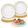 50 Disposable Paper Plates, Stylish Party Dishes, Large Paper Trays, Food Serving Trays, Perfect for Family Events and Birthdays