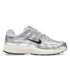 P-6000 Metallic Flat Silver Unisex Sneakers White Metallic-Silver Black CD6404-105