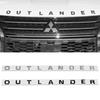 Car 3D ABS Letters Logo Decals Sticker For Mitsubishi OUTLANDER Car Front Head Hood Alphabet Emblem Badge Styling Stickers