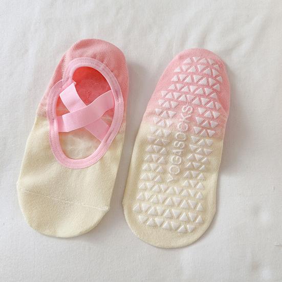 Градиентные носки No Show для женщин с противоскользящим силиконовым покрытием, носки для йоги, невидимые носки-лодочки с низким вырезом для фитнеса, танцев в помещении, спорта