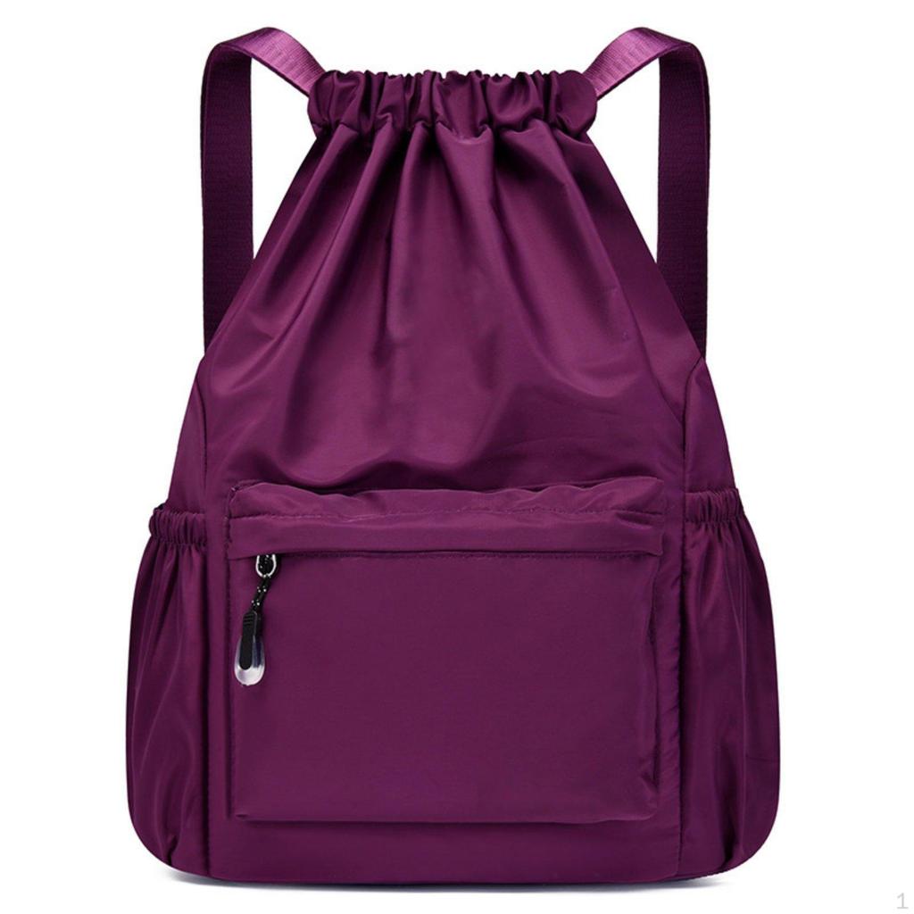 DampDry Compartment Separation Bag Large Capacity Drawstring Backpack Multiple Pockets Nylon Tote