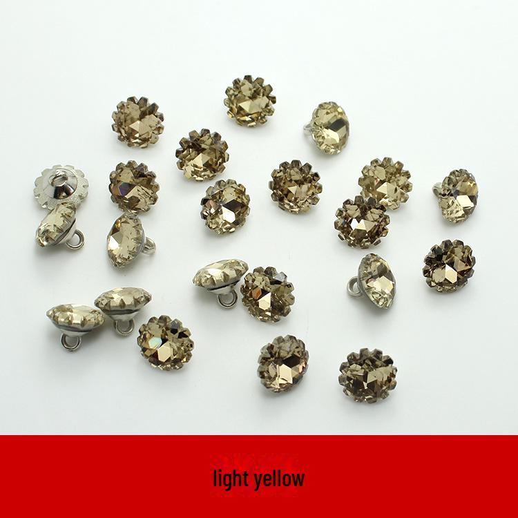 Sanai Crystal & Colored Diamond Buttons for Ladies' Clothing & Men's Shirts