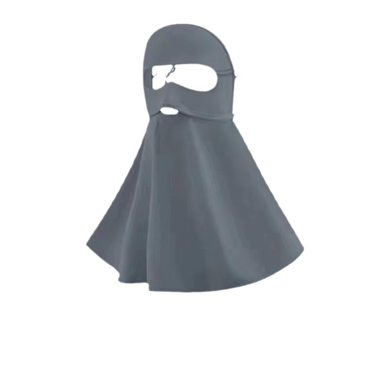 Ice Silk Женские Facekini: Полная защита лица от УФ-излучения и дышащая солнцезащитная маска для езды на велосипеде