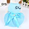 Puppy Town Summer Bowknot Design Party Wedding Dog Puppy Princess Dress Pet Skirt Costume