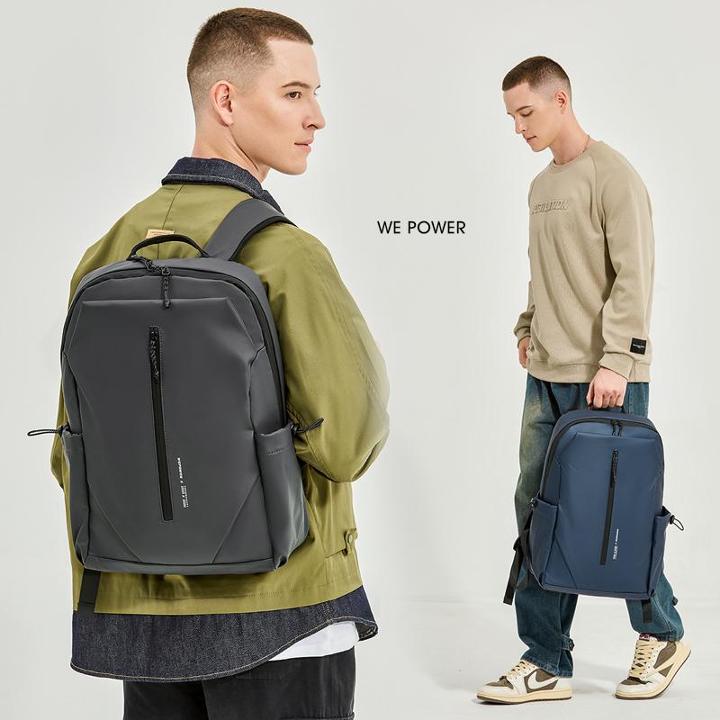 Элегантный черный водонепроницаемый рюкзак для мужчин Стильный и функциональный рюкзак для ноутбука для повседневного использования и путешествий