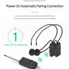 2.4G Wireless Professional Neckband Headset Microphone One For Two UHF Wireless Headset Business Laptop Conference Microphone