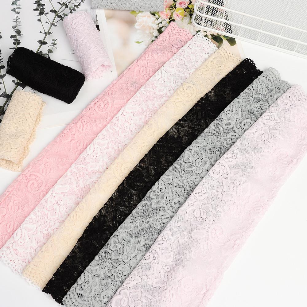 Classic Lace Summer Sunscreen Ice Arm Cuffs Fingerless Driving Gloves Arm Cover Arm Sleeve Mittens