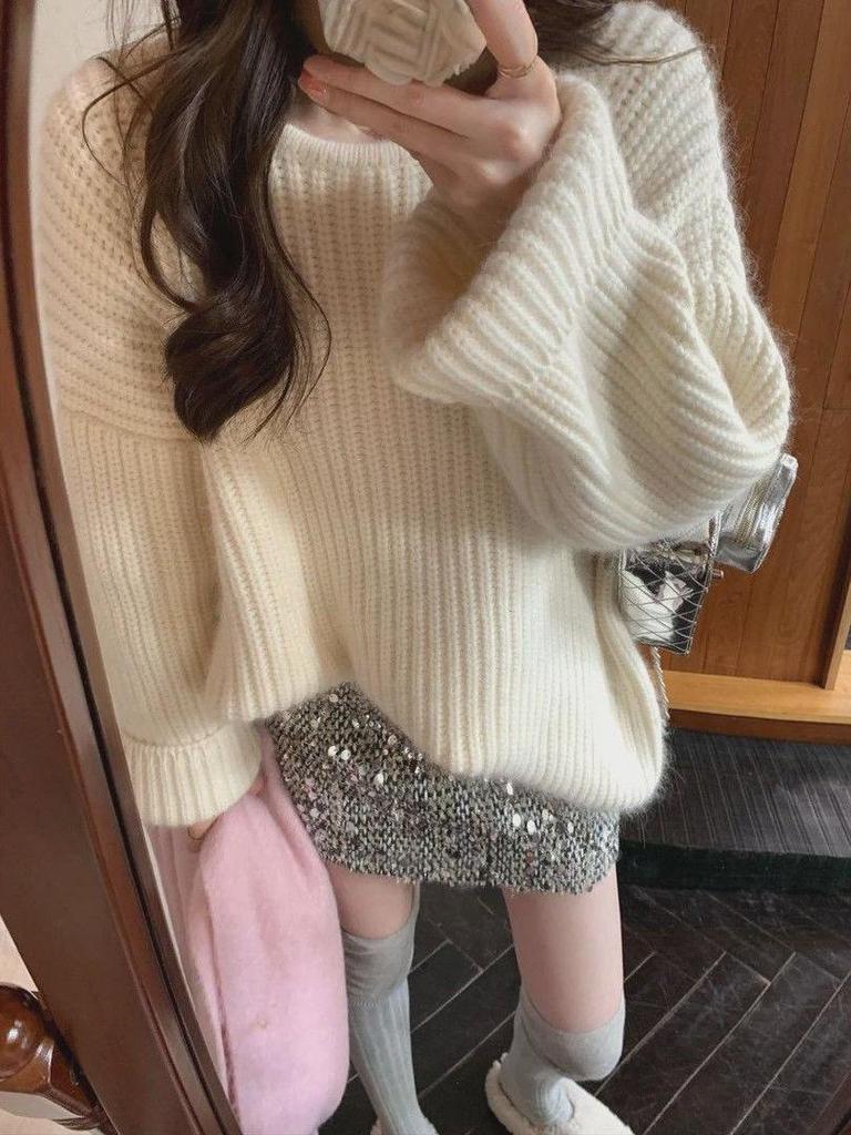 Women's High-Waisted Sequin Mini Skirt - Autumn/Winter Fashion, Slimming & Versatile, Shiny Hip-Hugging Pencil Design