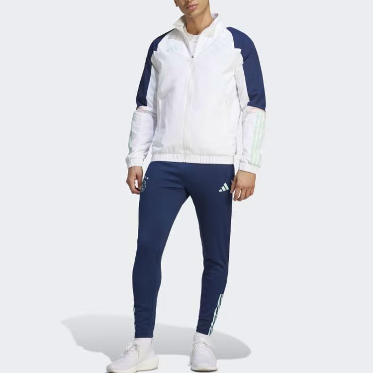adidas AJAX AMSTERDAM TIRO 23 ПРЕДСТАВИТЕЛЬНАЯ ТРЕК-КУРТКА Куртки и пальто Мужские Белый HZ7767