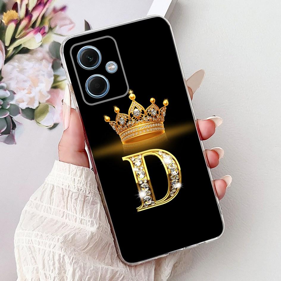 Чехол для Xiaomi Redmi Note 12 5G Милые Буквы Короны Прозрачный Силиконовый Мягкий Тонкий Чехол Для Телефона Redmi Note 12 Pro Plus