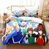 Anime KonoSuba Bedding Set Boys Girls Twin Queen Size Duvet Cover Pillowcase Bed Kids Adult Fashion Home Textile Customizable