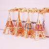 Chic Crystal Rhinestone Tower Keychain for Women - Stylish Bag Charm & Gift