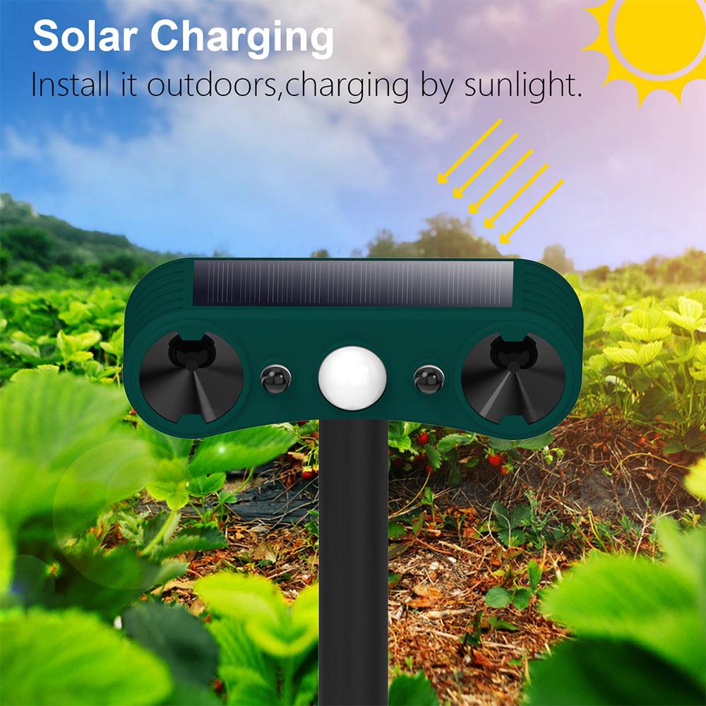 Solar Strobe Light with Motion Sensor Alarm Timed Human Body Induction Infrared Alarm Light
