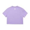 New MLB Crop Tops Women's Purple 3FTSA2023-50PPN