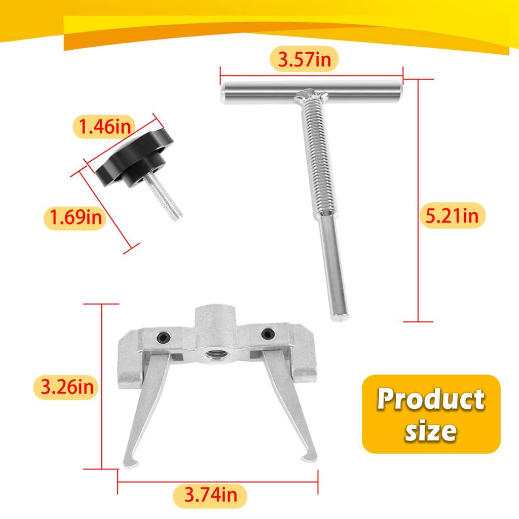 Bzumperyz 660040-1 Инструмент для снятия крыльчатки для 2-1/4" - 2-9/16" Морской съемник крыльчатки для крыльчатки Jabsco