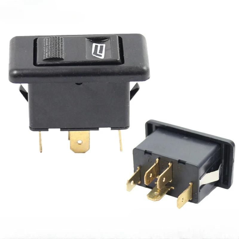 Универсальный автомобильный переключатель стеклоподъемника, подъемный переключатель, 5-контактный, постоянный ток 12 В 20 А, цвет синий/красный/зеленый