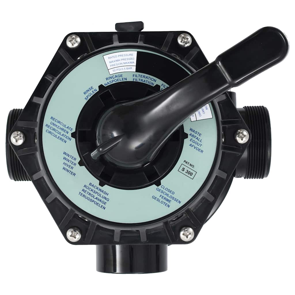 6 Way Multiport Valve for Sand Filter ABS 1.5