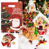 20Pcs Christmas Gift Bag Festive Candy Cookie Bag Santa Claus Deer Pattern Packaging Bag for Holiday Decor