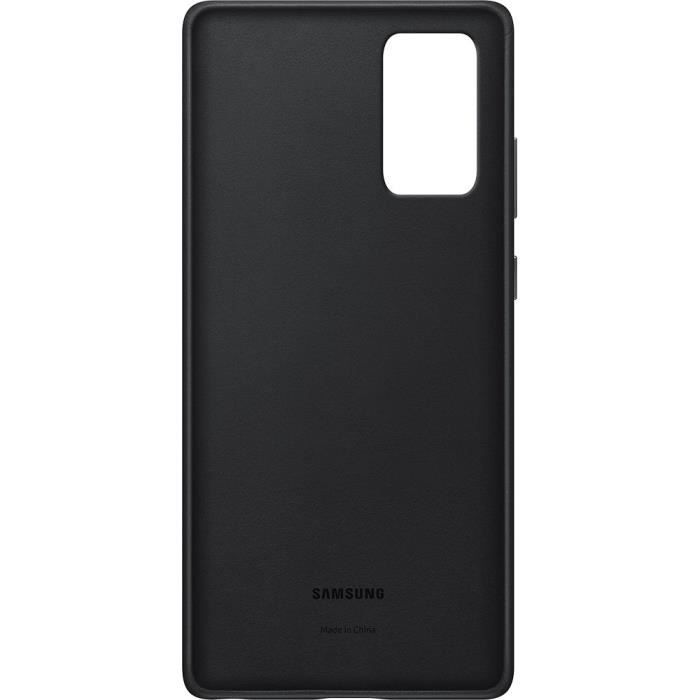 Coque en cuir noir note20