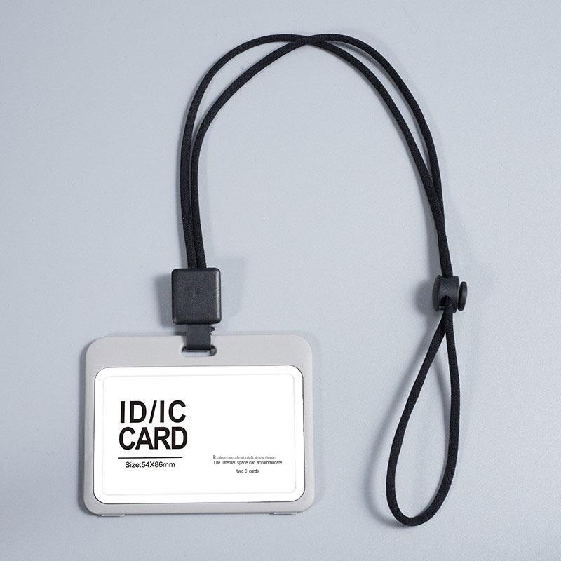 Прозрачный двусторонний выдвижной держатель для бейджа 'Осенний дождь'