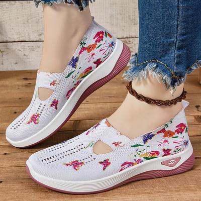 Женская обувь, новые цветные модные повседневные туфли с одной педалью, туфли для мам из мягкой подошвы, старые пекинские тканевые туфли