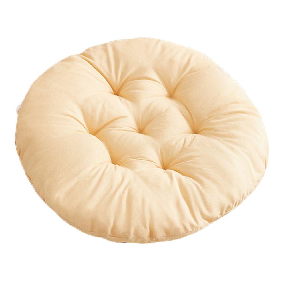 Nap Pillow Chair Cushion Solid Color Round Cushion Durable Tatami Mat Winter