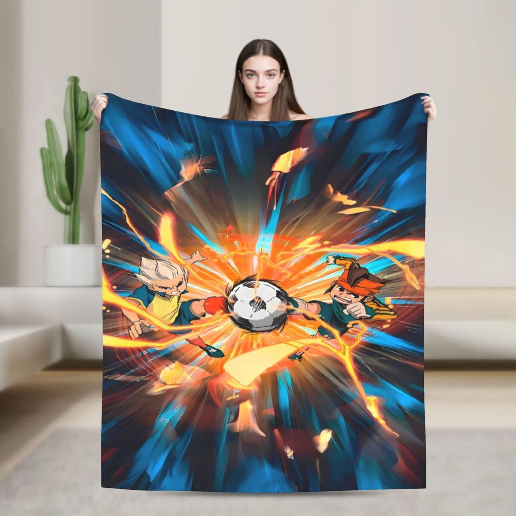 Аниме Одеяло Аксель Блейз Иназума Илевен Теплое Пушистое Плюшевое Одеяло-Плед для Девочек Мальчиков Гостиная Фланелевое Покрывало Покрывало для Кровати