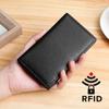 Модный простой мужской кожаный держатель для карт для мужчин и женщин RFID-блокировка кредитных карт VIP ID тонкие кошельки для карточек