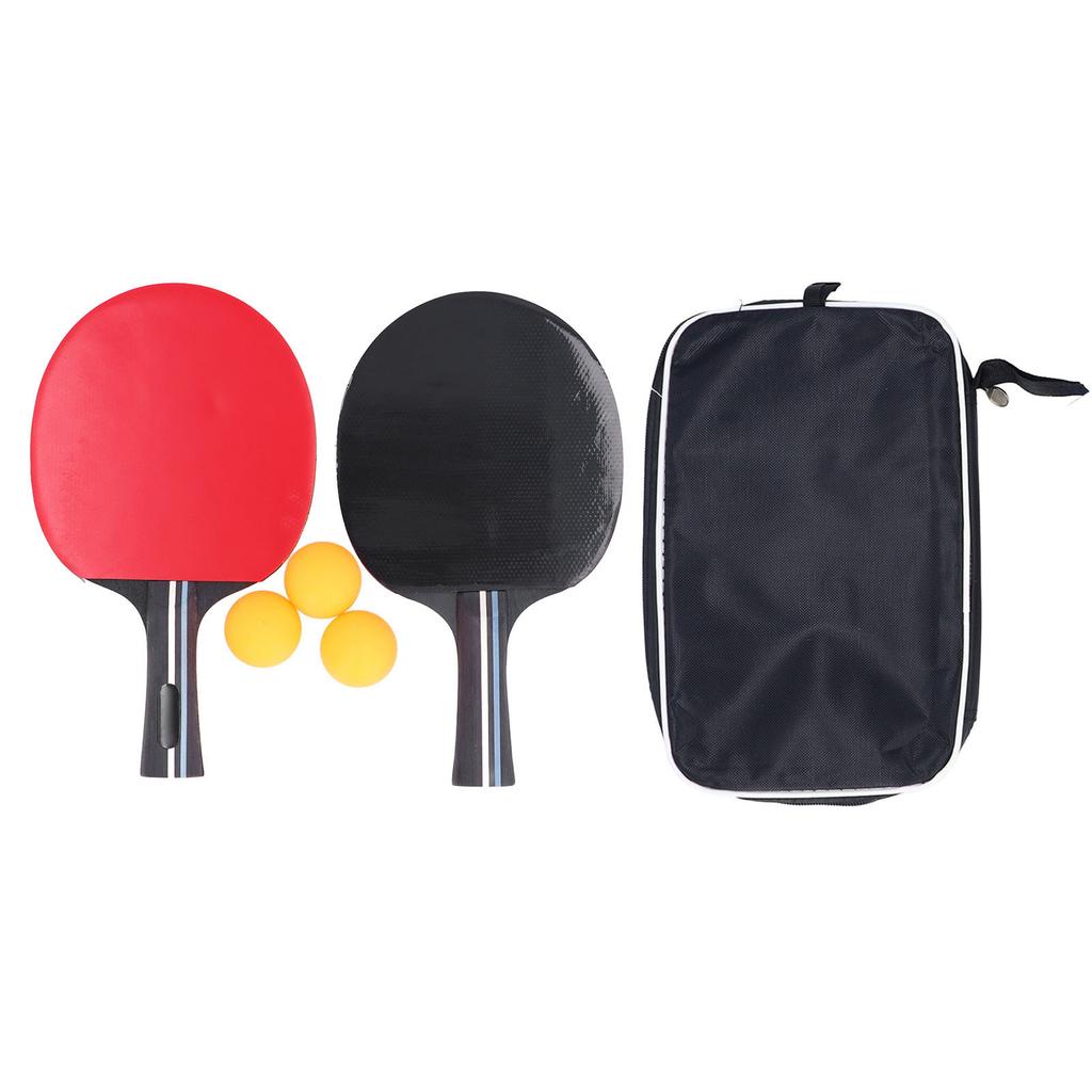 Table Tennis Paddle High Elasticity Professional Anti Skid Handle Table Tennis Racket Set for