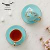 Yongfengyuan Madam Porcelain West Lake Blue 4-piece Tea Set