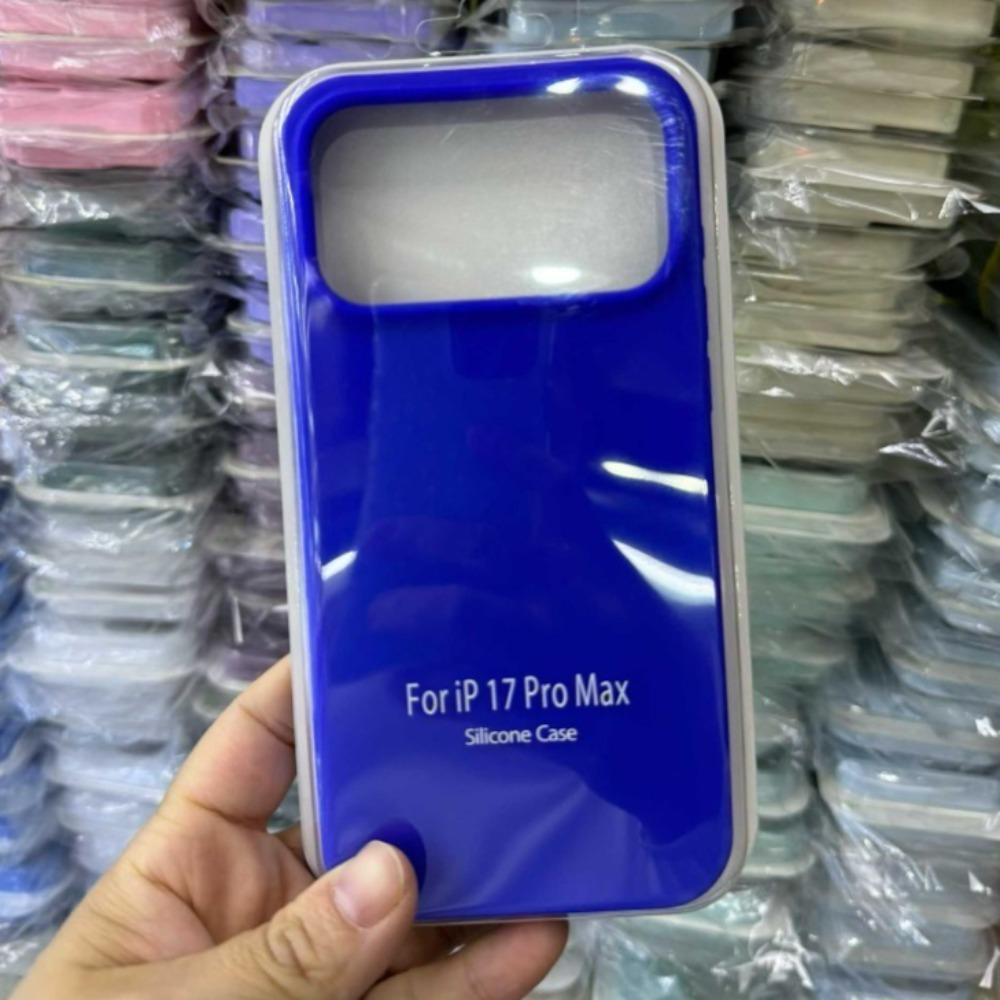 Роскошный чехол из жидкого силикона однотонный, с мягким покрытием Soft-Touch для iPhone 17 Pro Max Air 16E 15 14 Plus 13 12 11, полный комплект, противоударная защитная крышка
