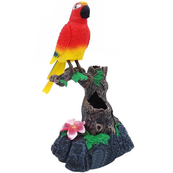 Говорящие попугаи птицы электронные домашние животные офис украшения дома с функцией записи и воспроизведения держатели ручек детские игрушки рождественские подарки на день рождения