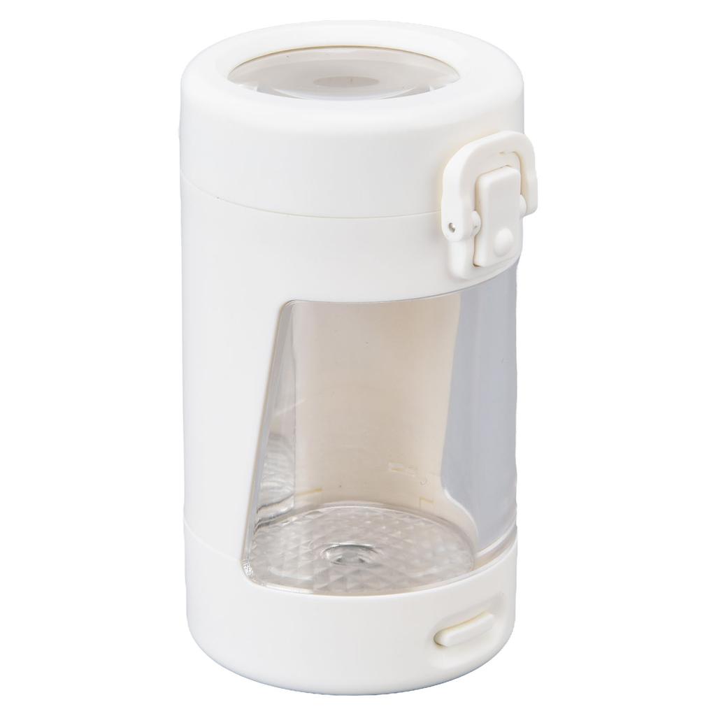 Light Up LED Seal Storage Jar Transparent Grinder 8X Magnifying Viewing Moistureproof for Herb